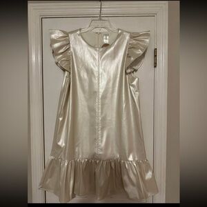 TCEC Cream Satin Mini Dress